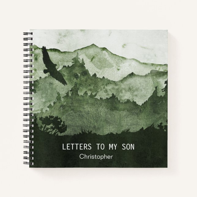 Carnet Lettres à mon fils Green Mountains Keepsaké Journa (Devant)