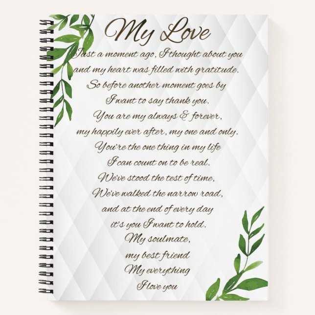 Carnet Lettres à mon futur mari (Devant)