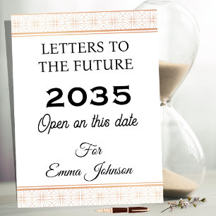 Carnet Lettres au futur, souvenir personnalisé