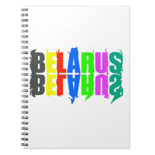 Carnet Lettres Colorées Bonheur Biélorussie