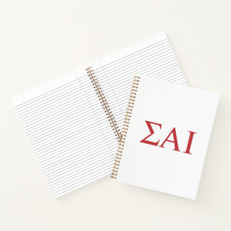 Carnet Lettres grecques Sigma Alpha Iota