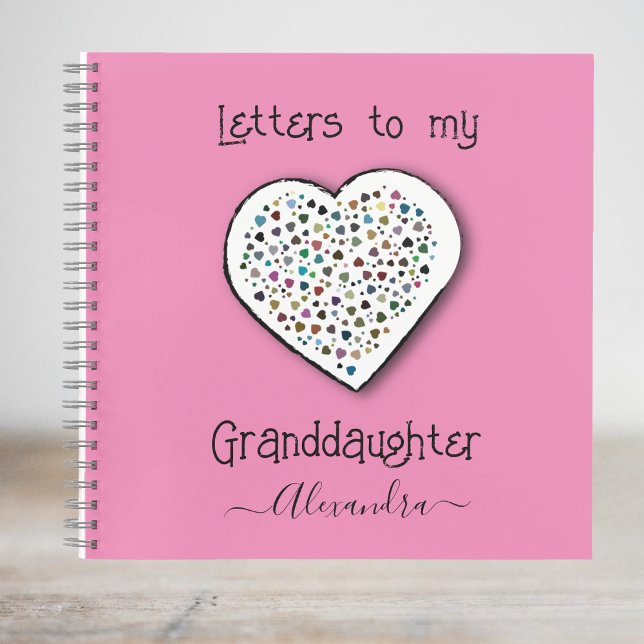 Carnet Lettres mignonnes à ma petite-fille Personnalisée (Créateur téléchargé)