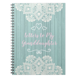 Carnet Lettres personnalisables à ma petite-fille