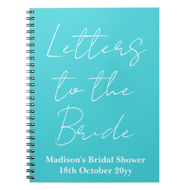 Carnet Lettres personnalisées à la mariée Hen Do Fête des (Devant)