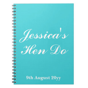 Carnet Lettres personnalisées à la mariée Hen Do Trip Wee