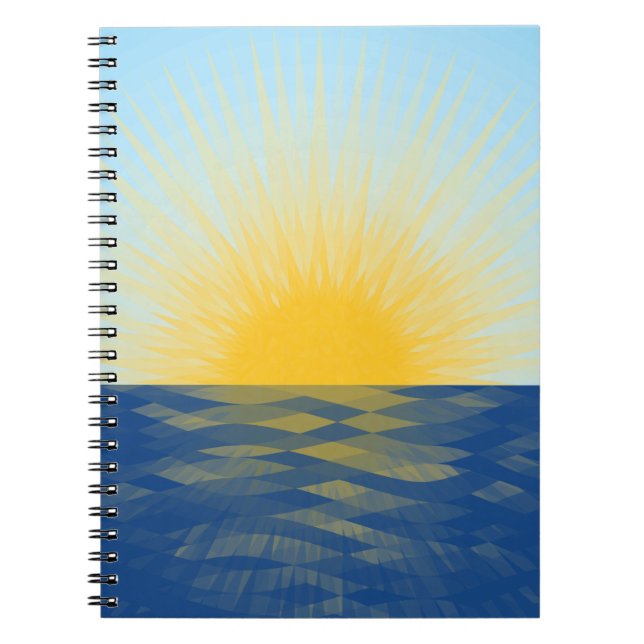 Carnet Lever de soleil sur l'océan Nouveaux débuts (Devant)