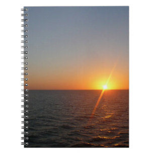 Carnet Lever du soleil à Sea III Océan Horizon