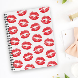 Carnet Lèvres Rouges, Motif De Lèvres, Rouge Lèvres, Bais