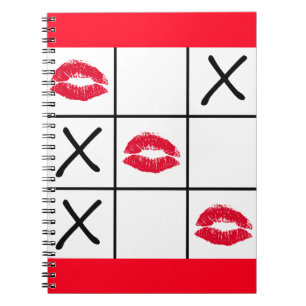Carnet Lèvres Tic Tac Toe