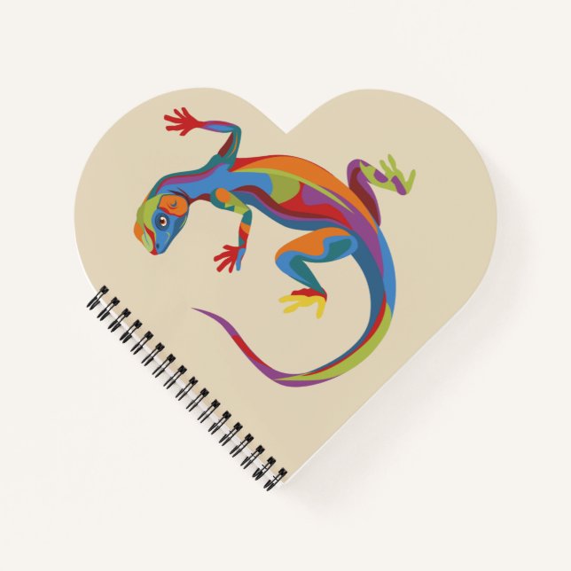 Carnet Lézard Peint (Devant)