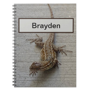 Carnet Lézard sauvage personnalisé