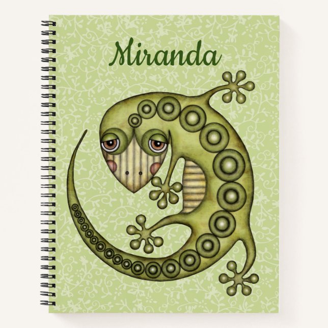 Carnet Lézard vert (Devant)