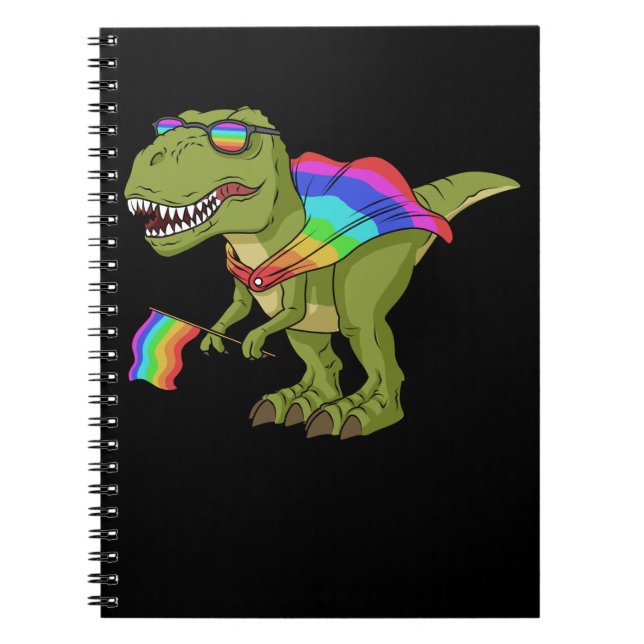 Carnet LGBT Women Gay Pride Toxits Men Bi LGBTQ T Rex (Devant)