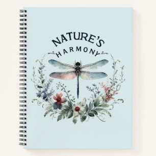 Carnet L'harmonie de la nature - libellule artistique