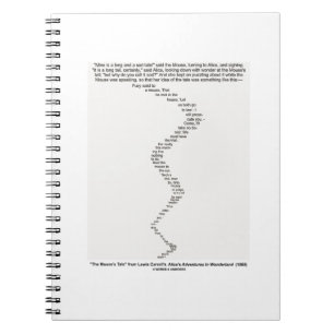 Carnet L'histoire de la souris par Lewis Carroll Wonderla
