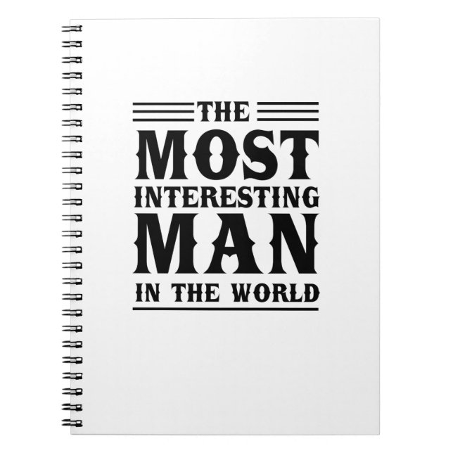 Carnet L'homme le plus intéressant au monde (Devant)