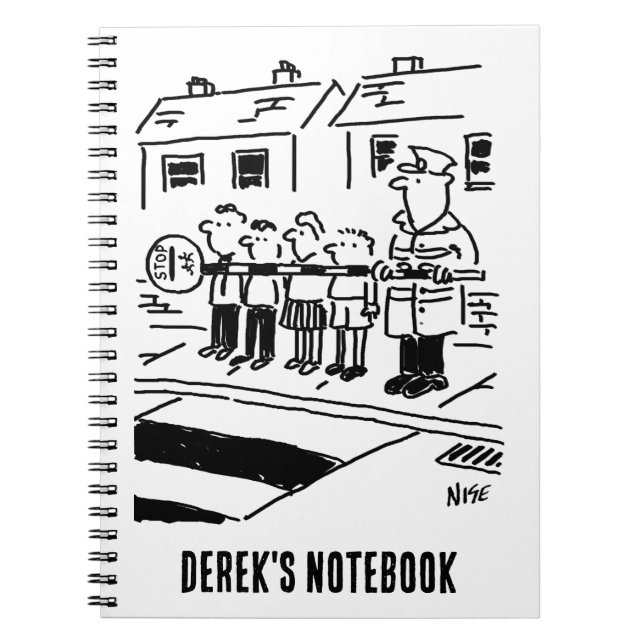 Carnet L'homme sucette utilise une sucette comme barrière (Devant)