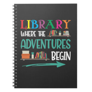 Carnet Library Adventure Librarian Book Reader