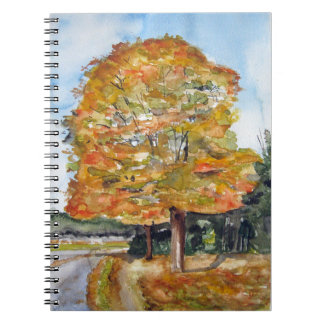 Carnet Libreta con Fæ lledparken en acuarela