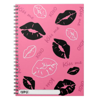 Carnet libreta con fondo xoxo
