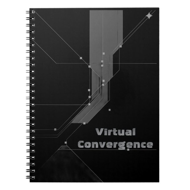 Carnet Libreta Espiral 'Glitch Controlado' - Arte Abstrac (Devant)