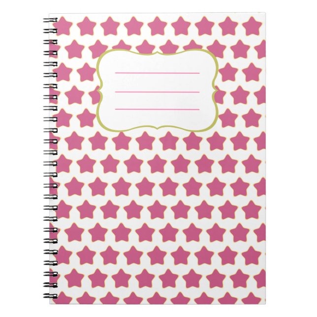 Carnet Libreta Estrellas Rosa (Devant)