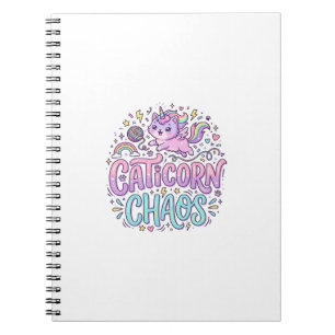 Carnet Licorne Caticorne Chaos Mignon Produit Graphique P