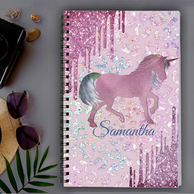Carnet Licorne Mignonne Impression Animale Gouttes monogr (Créateur téléchargé)