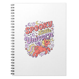 Carnet Licorne Petite Licorne Sombre Fantaisie Fond Blanc