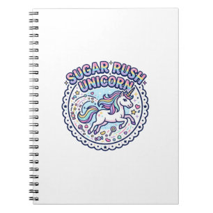 Carnet Licorne Sugar Rush Licorne Drôle Cadeau Mignon Des