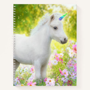 Carnet Licorne White Pony