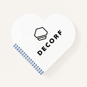 Carnet Lien spirale en forme de coeur