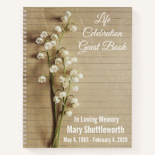 Carnet Life Celebration Floral Guest Book
