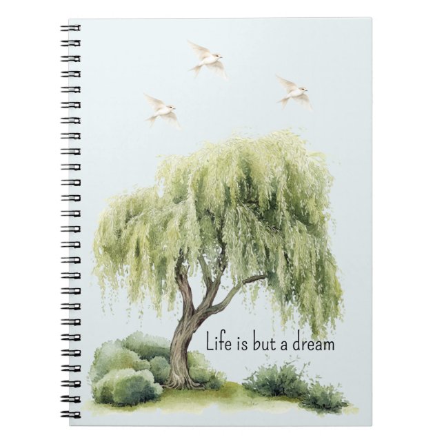 Carnet Life is a dream Tree Birds (Devant)