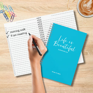 Carnet Life is Beautiful Blog Website Turquoise Checklist