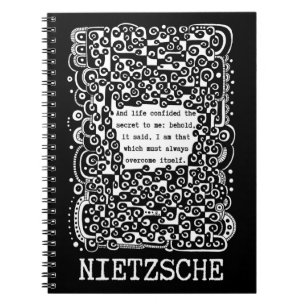 Carnet Lifes SECRET citation de Nietzsche