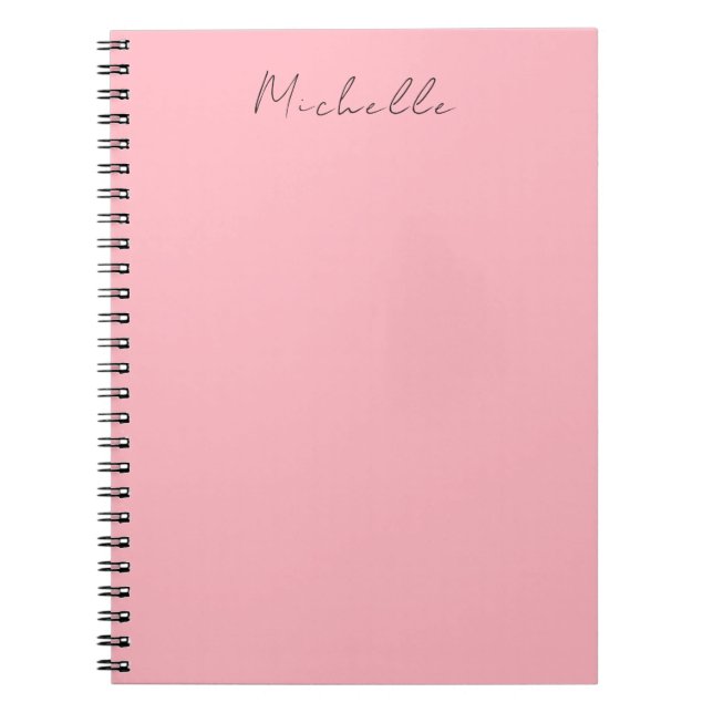 Carnet Light Pink Professional Unique Classic Handwriting (Devant)