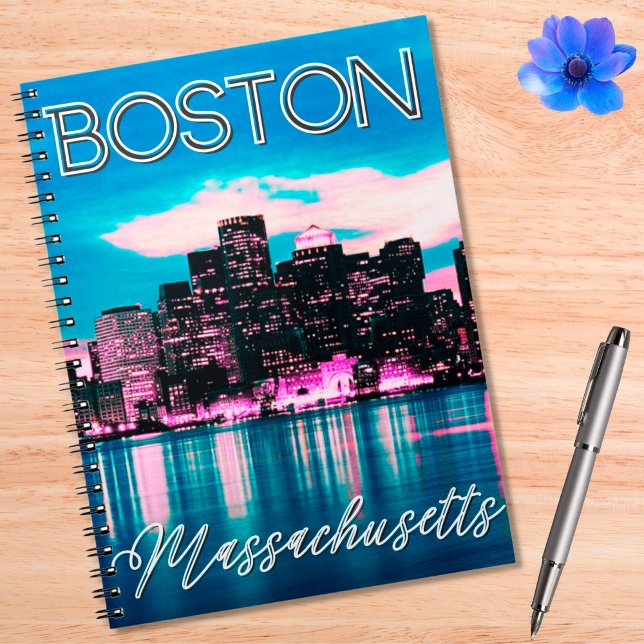 Carnet Ligne aérienne du Massachusetts de Boston (Créateur téléchargé)