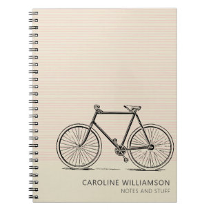 Carnet Ligne cyclable moderne personnalisée Art Cute Uniq