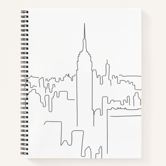 Carnet Ligne minimale de New York (Devant)