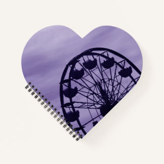 Carnet Ligne Skyline de la roue violette Ferris