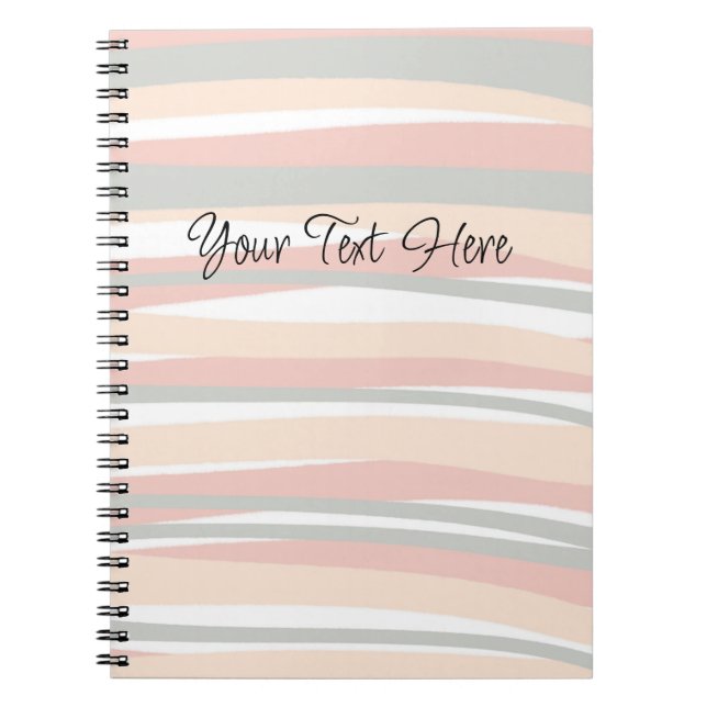 Carnet Lignes Abstraites Chic Boho (Devant)