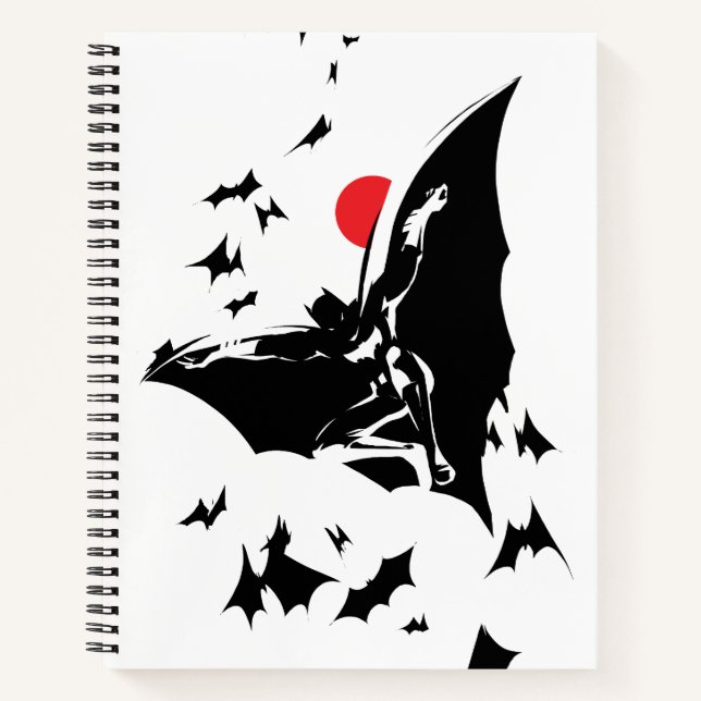 Carnet Ligue de Justice | Batman dans le nuage de chauves (Devant)