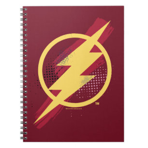 Carnet Ligue de Justice Symbole Flash brosse et demi-to