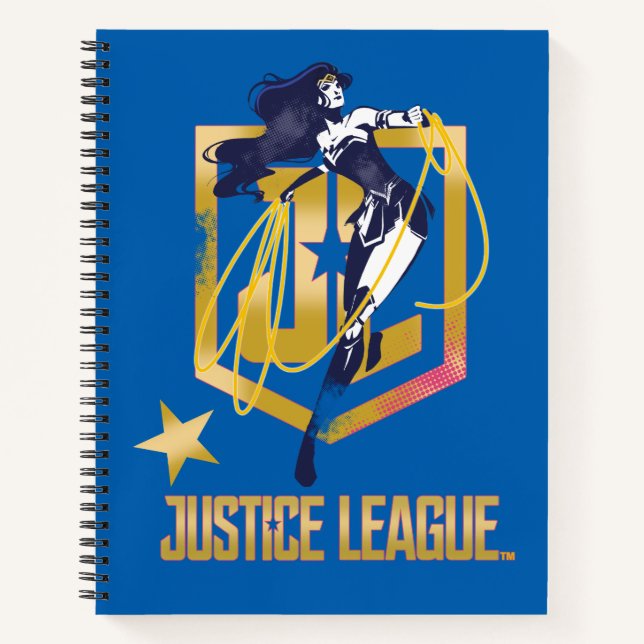Carnet Ligue de Justice | Wonder Woman JL Logo Pop Art (Devant)