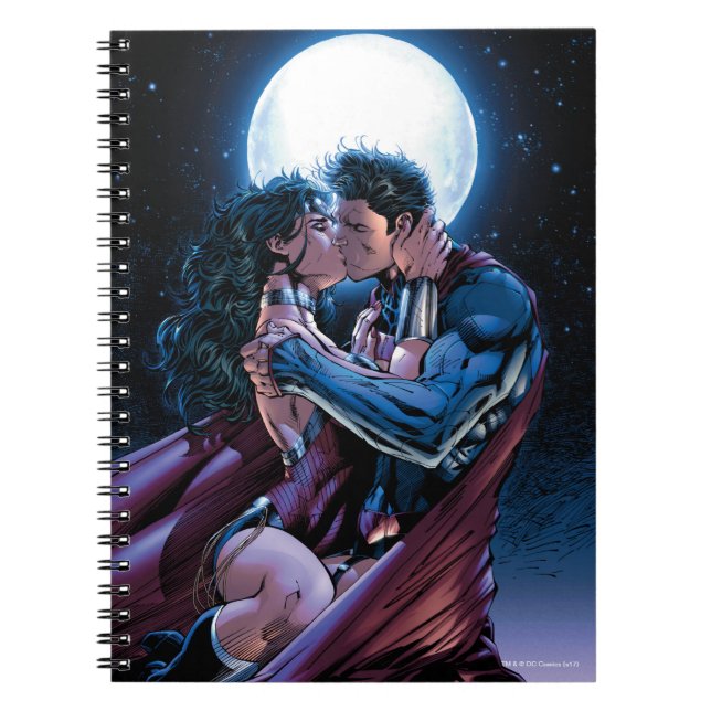 Carnet Ligue Justice #12 Wonder Woman & Superman Kiss (Devant)