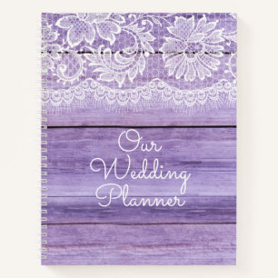 Carnet Lilac Lace et Mariage en bois de grange