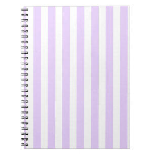 Carnet Lilac violet et blanc bonbons rayures