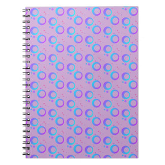 Carnet Lilas bleu violet pourpre cercle points