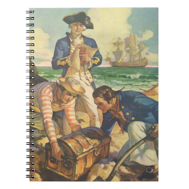 Carnet L'île au trésor, Contes de fées vintage Pirates (Devant)